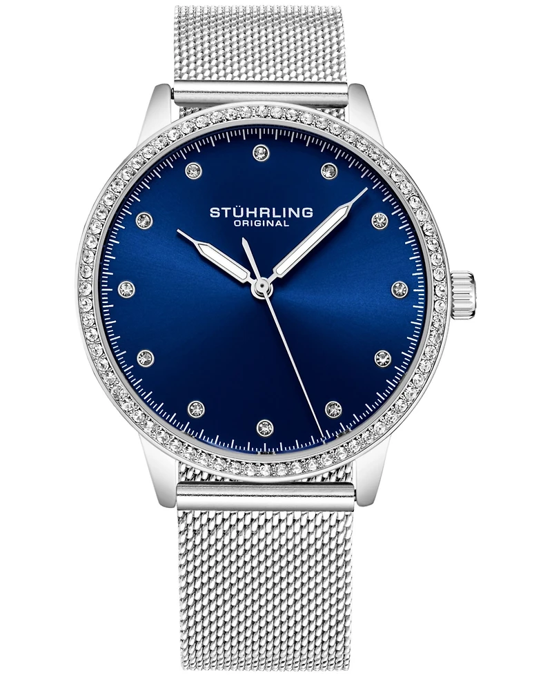 Women's Silver-Tone Mesh Bracelet Watch 38mm