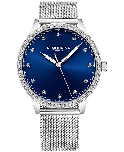Women's Silver-Tone Mesh Bracelet Watch 38mm