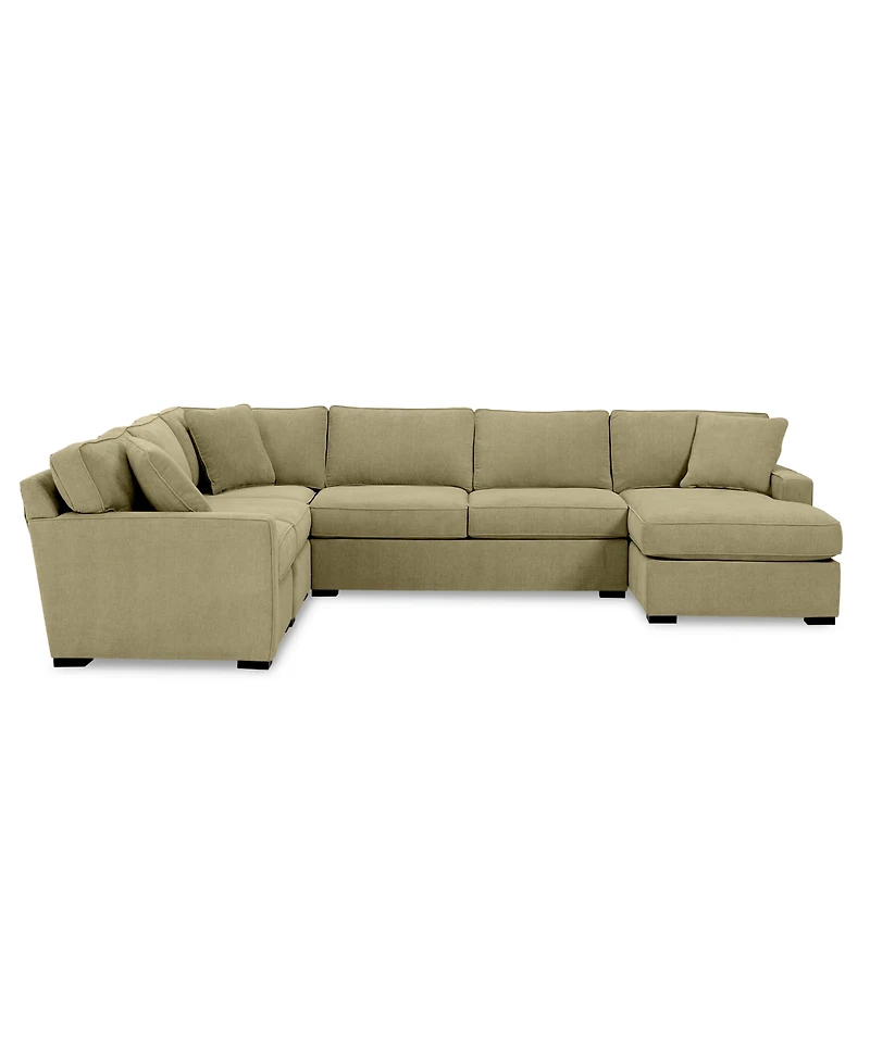 Radley -Pc. Fabric Chaise Sectional Sofa with Corner Piece