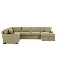 Radley -Pc. Fabric Chaise Sectional Sofa with Corner Piece