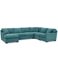 Radley -Pc. Fabric Chaise Sectional Sofa with Corner Piece