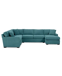 Radley -Pc. Fabric Chaise Sectional Sofa with Corner Piece