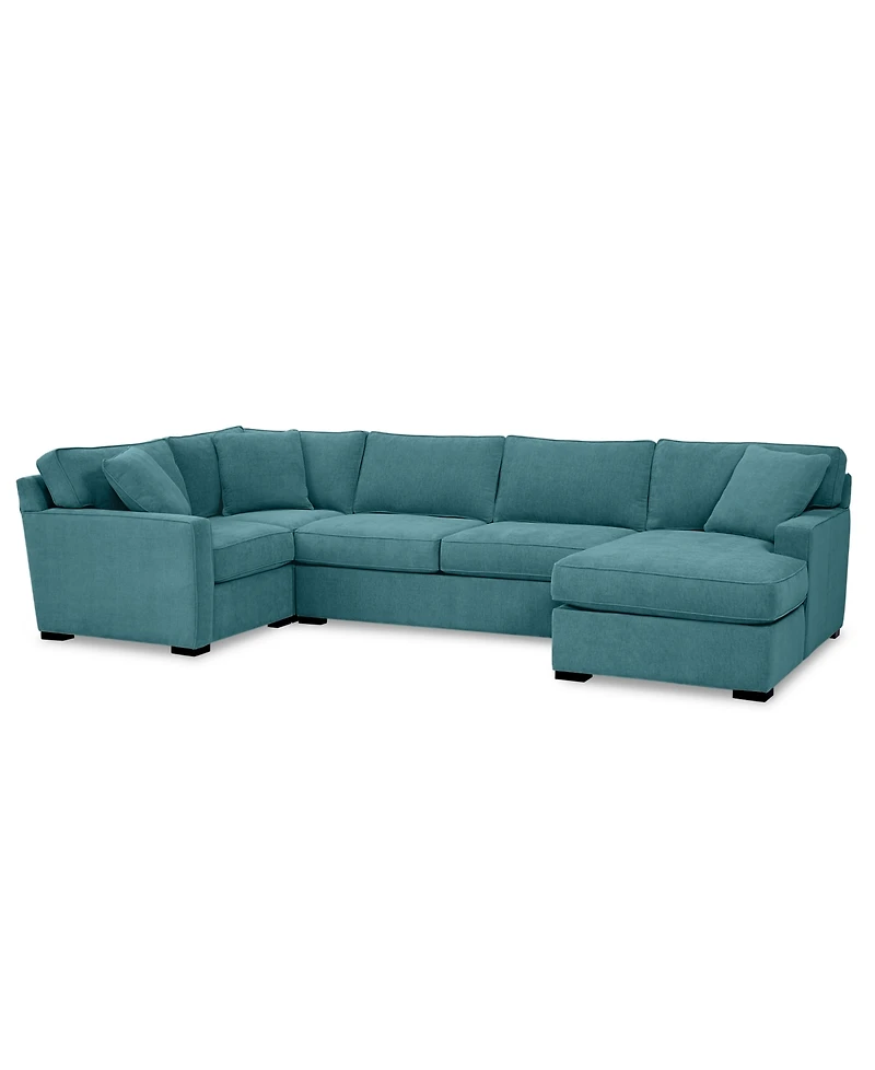 Radley -Pc. Fabric Chaise Sectional Sofa with Corner Piece
