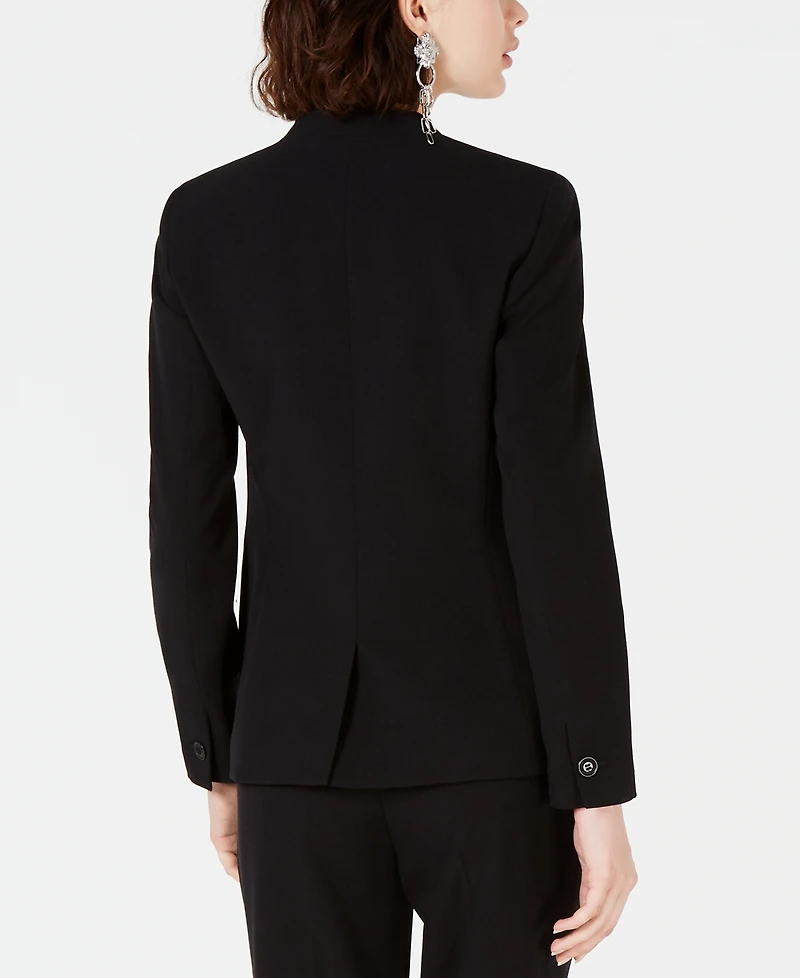 Bar Iii Women's Collarless Open-Front Blazer, Created for Macy's