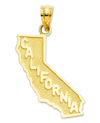 14k Gold Charm, California State Charm
