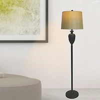 Fangio Lighting's 1591BZ 61" Metal Decorative Urn Floor Lamp