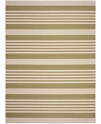 Safavieh Courtyard CY6062 Green and Beige 8' x 11' Sisal Weave Outdoor Area Rug