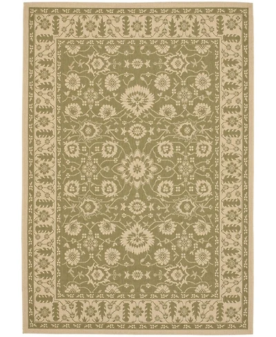 Safavieh Courtyard CY6126 Green and Creme 5'3" x 7'7" Outdoor Area Rug