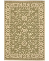 Safavieh Courtyard CY6126 Green and Creme 5'3" x 7'7" Outdoor Area Rug
