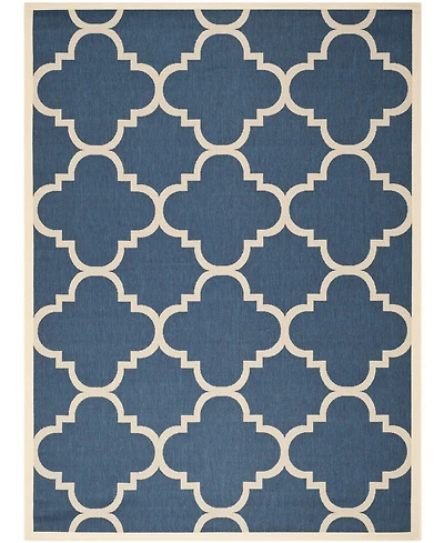 Safavieh Courtyard CY6243 Navy and Beige 8' x 11' Sisal Weave Outdoor Area Rug