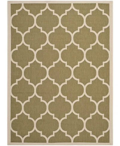 Safavieh Courtyard CY6914 Green and Beige 5'3" x 7'7" Outdoor Area Rug