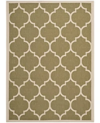 Safavieh Courtyard CY6914 Green and Beige 5'3" x 7'7" Outdoor Area Rug