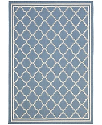 Safavieh Courtyard CY6918 Blue and Beige 5'3" x 7'7" Sisal Weave Outdoor Area Rug