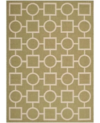 Safavieh Courtyard CY6925 Green and Beige 5'3" x 7'7" Sisal Weave Outdoor Area Rug