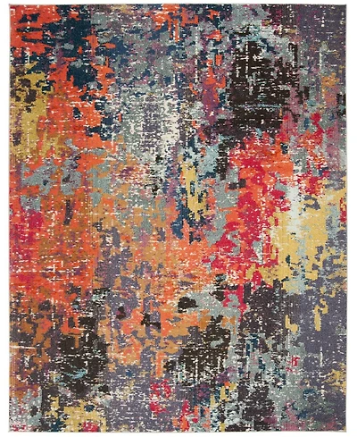 Safavieh Monaco MNC266 Blue and Orange 8' x 10' Area Rug