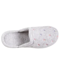 Isotoner Signature Women's Secret Sole Embroidered Clog Slippers