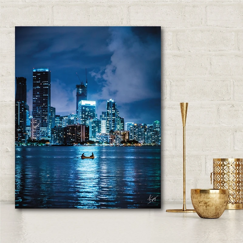 Courtside Market City Reflexiones Gallery-Wrapped Canvas Wall Art - 16" x 20"