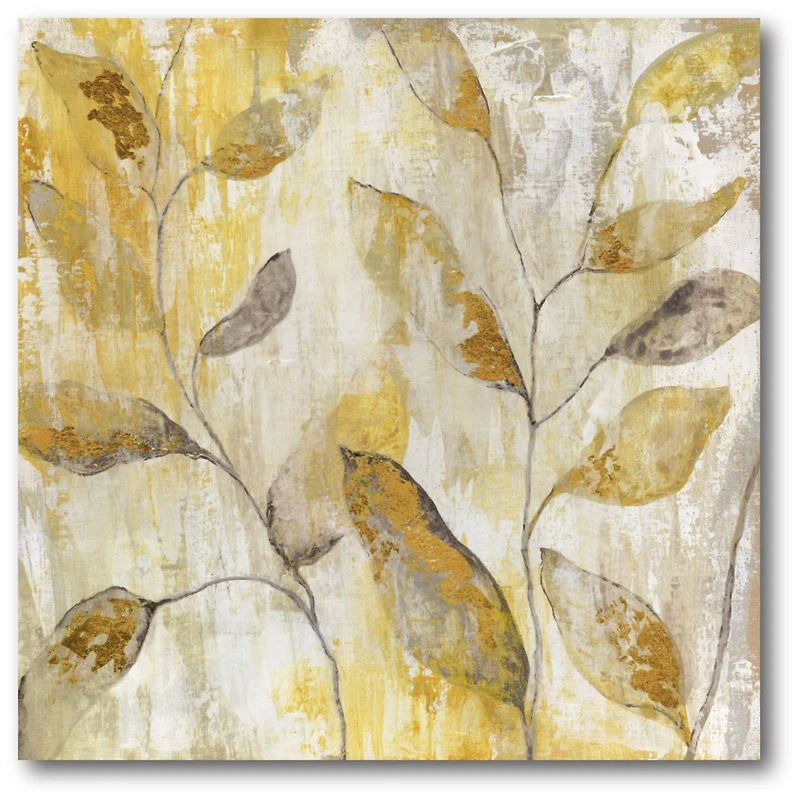 Courtside Market Golden Vine Gallery-Wrapped Canvas Wall Art - 16" x 16"