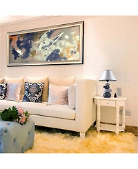 Simple Designs Shades of Gray Ceramic Stone Table Lamp