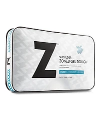 Malouf Z Shoulder Cutout Zoned Gel Dough Memory Foam Pillow, Queen