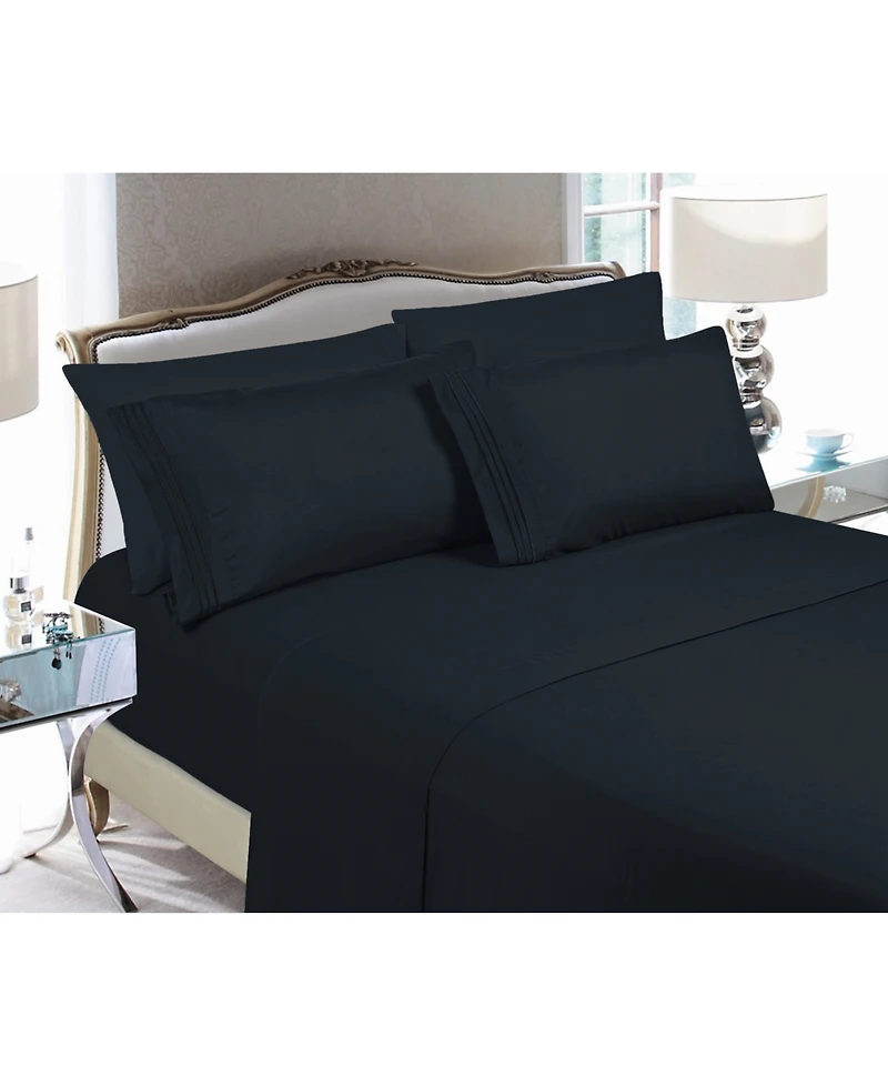 Elegant Comfort Luxury Soft Solid -Pc. Sheet Set