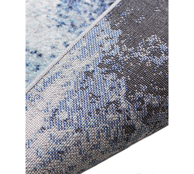 Bashian Medley 5570A Ivory/Blue 2'6" x 8' Runner Area Rug