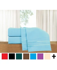 Elegant Comfort Luxury Soft Solid -Pc. Sheet Set