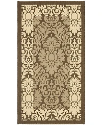 Safavieh Courtyard CY2727 Brown and Natural 5'3" x 7'7" Outdoor Area Rug