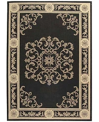 Safavieh Courtyard CY2914 Black and Sand 8' x 11' Outdoor Area Rug