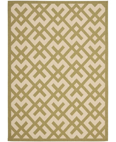 Safavieh Courtyard CY6915 Beige and Green 8' x 11' Sisal Weave Outdoor Area Rug