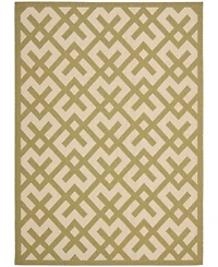 Safavieh Courtyard CY6915 Beige and Green 8' x 11' Sisal Weave Outdoor Area Rug