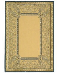 Safavieh Courtyard CY2965 Natural and Blue 8' x 11' Outdoor Area Rug