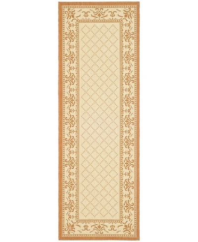 Safavieh Courtyard CY0901 Natural and Terra 8' x 11' Outdoor Area Rug