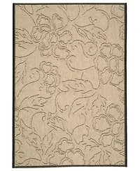 Safavieh Courtyard CY2726 Sand and Black 8' x 11' Outdoor Area Rug