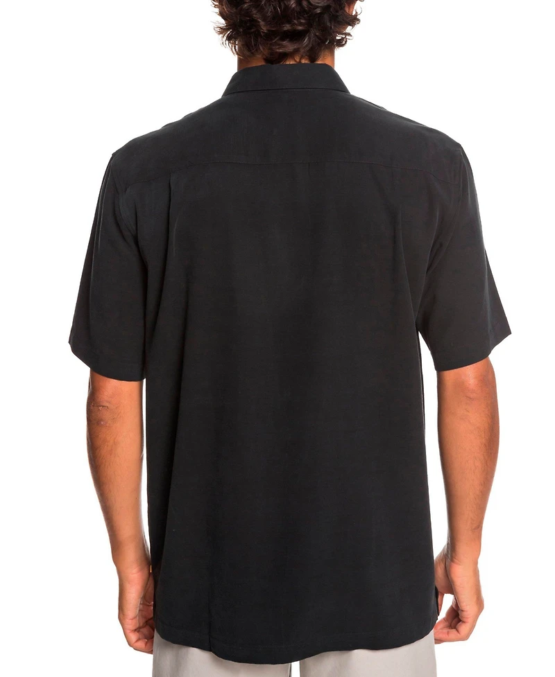 Quiksilver Waterman Men's Tahiti Palms Short Sleeve Shirt