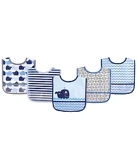 Luvable Friends Boys Water-Resistant Peva Feeding Smocks