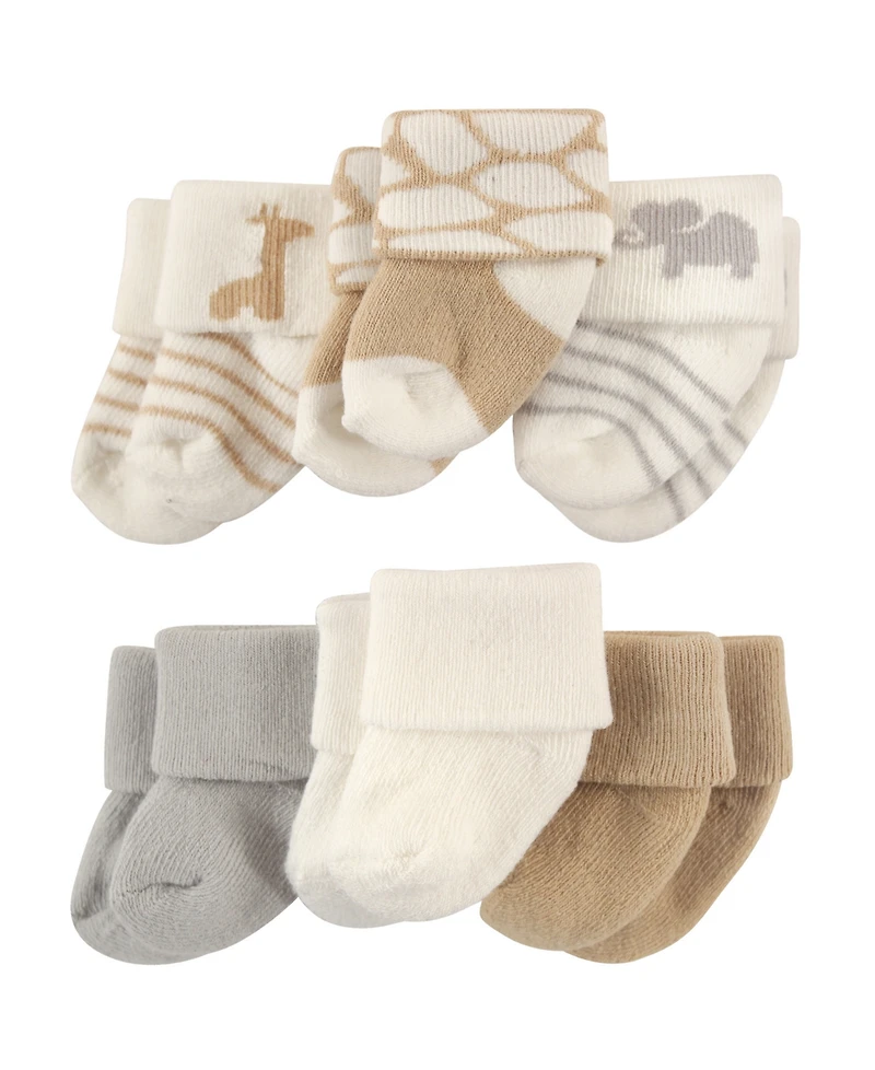 Luvable Friends Baby Boys Unisex Newborn Socks Set