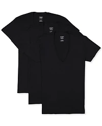 2(x)ist Men's Slim-Fit Deep V-Neck 3 Pack Undershirt