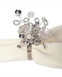Multi Bead Napkin Ring, Set of 6