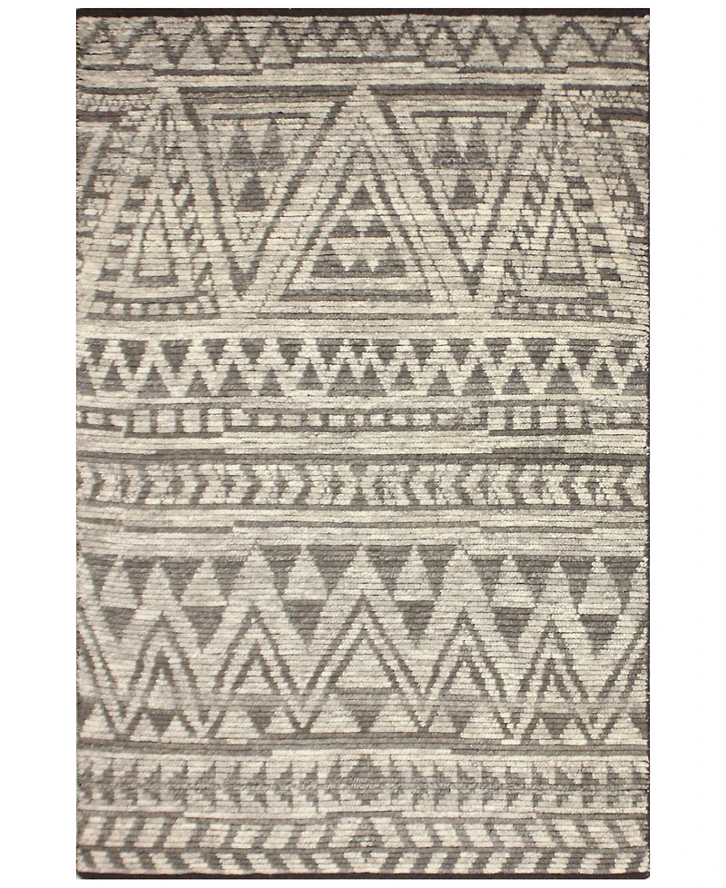 Bashian Natural Wool Nat-21 Gray 5' x 7'6" Area Rug