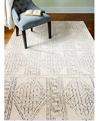 Bashian Nico Nic 145 Ivory Gray Area Rug