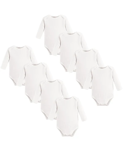 Touched by Nature Baby Boys Unisex 8Pk Long Sleeve Organic Bodysuits