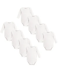 Touched by Nature Baby Boys Unisex 8Pk Long Sleeve Organic Bodysuits