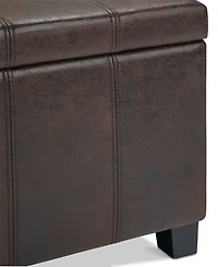 Dover Contemporary Rectangle Storage Ottoman Bench