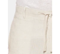 Perry Ellis Men's Regular-Fit 100% Linen Drawstring Pants