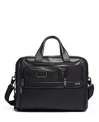Tumi Alpha 3 Expandable Organizer Leather Laptop Brief