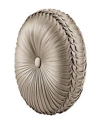 Five Queens Court Beaumont Tufted Decorative Pillow, 15" Round