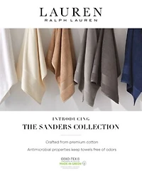 Lauren Ralph Lauren Sanders Solid Antimicrobial Cotton Bath Towels