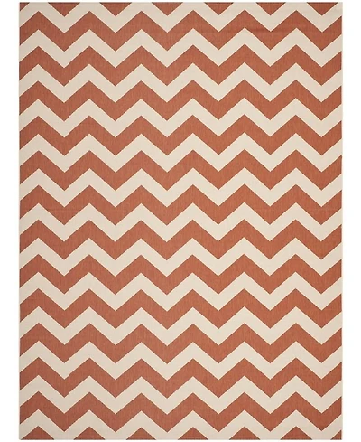 Safavieh Courtyard CY6244 Terracotta and Beige 8' x 11' Outdoor Area Rug