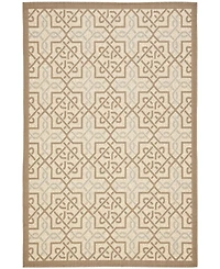 Safavieh Courtyard CY7931 Beige and Dark Beige 5'3" x 7'7" Outdoor Area Rug